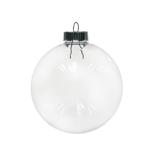 25ct. 67mm Clear Plastic Ball Ornaments by Artminds™